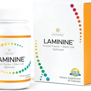 Laminine LifePharm 30 capsule - flacon si cutie supliment Growth Factor celule stem